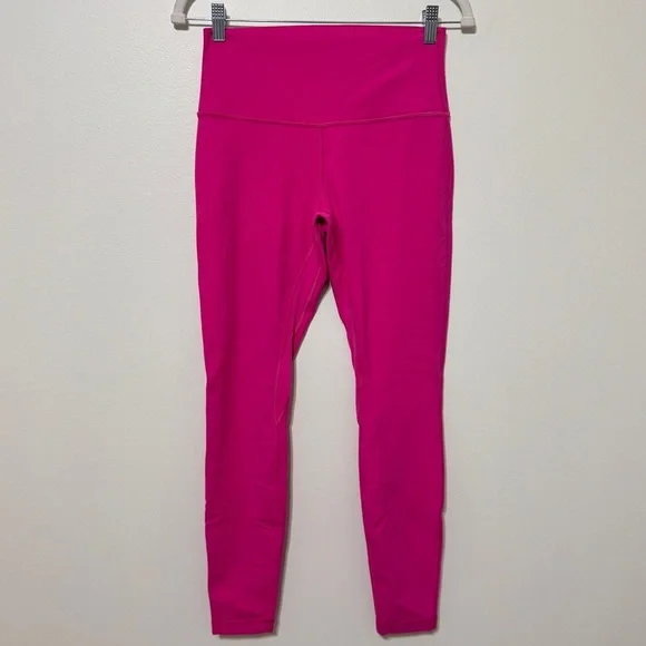 NEW Lululemon Align High-Rise Pant 28" Pink Size 8 LW5CTIS Nulu Double Lined - Picture 2 of 9